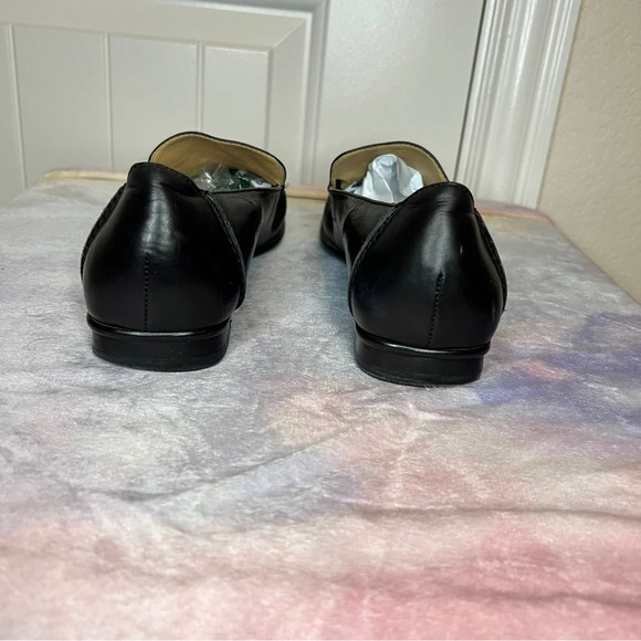 Circa Joan & David Black Leather Flat Women’s 8.5 - Picture 4 of 11